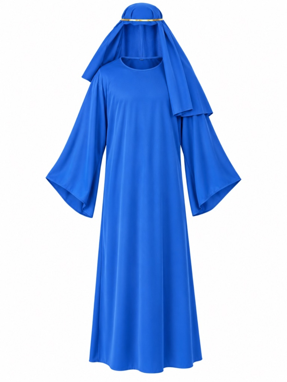 New - Wise Man Adult Costume Blue Robe & Headpiece | Standard Size 36-38